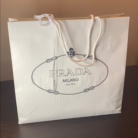 prada paper bag